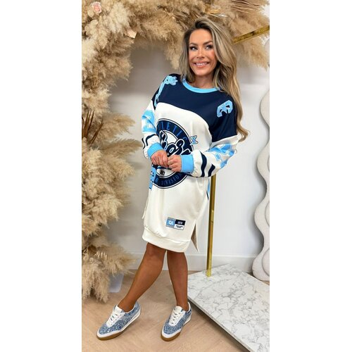 CALIFORNIA LONG SWEAT DRESS NAVY