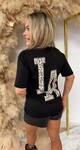 LA LEOPARD T-SHIRT 257 BLACK