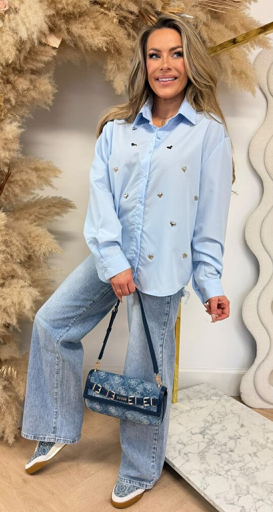 HARTJES MUSTHAVE BLOUSE 5467 ICEBLUE
