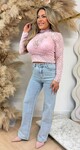 SARAH LACE TOP PINK
