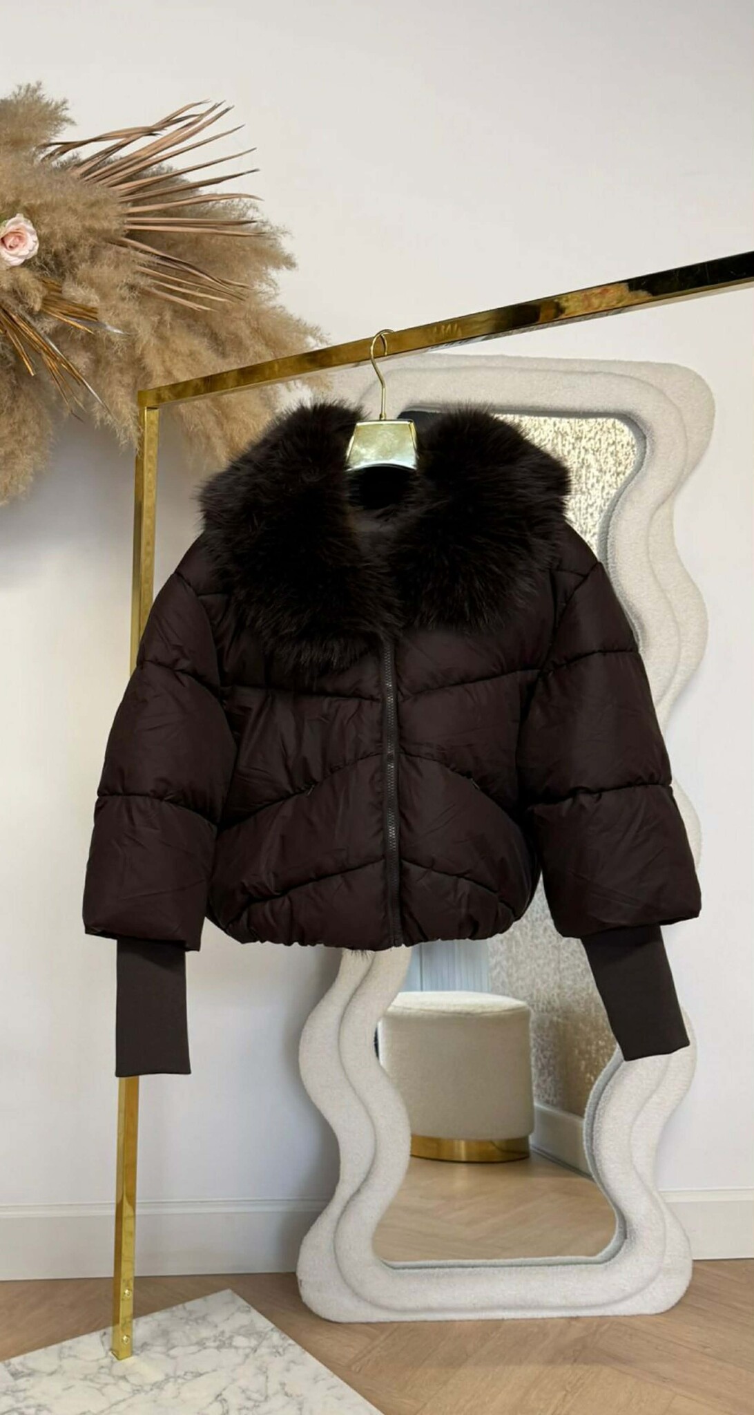 SHORT PUFFER JAS 16163 CHOCO