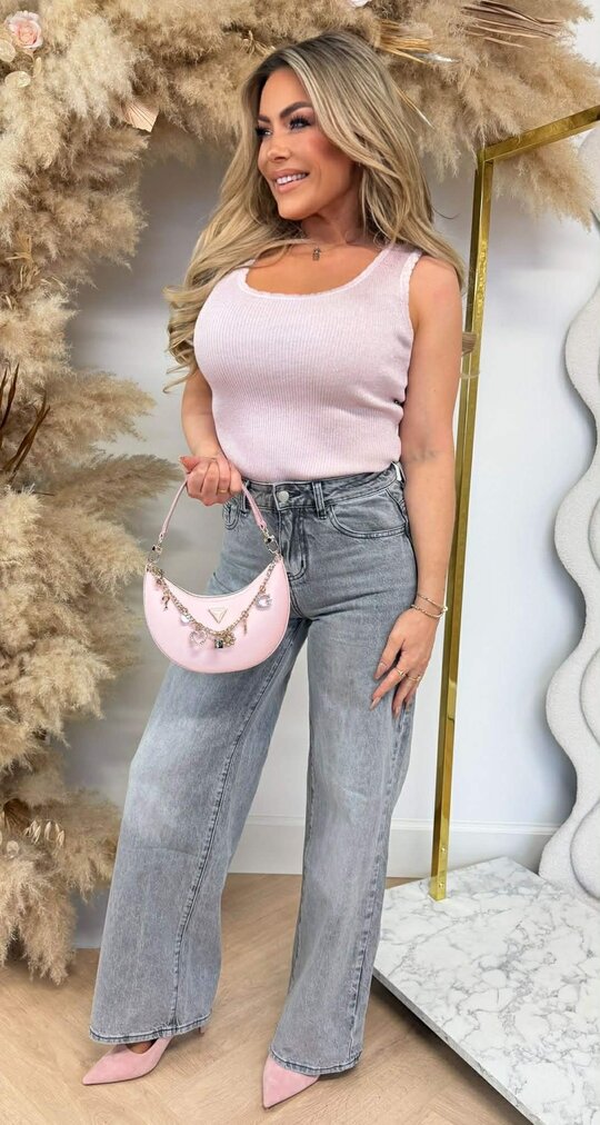 LUREX RIB TOP 6036 PINK LUREX RIB TOP 6036 PINK