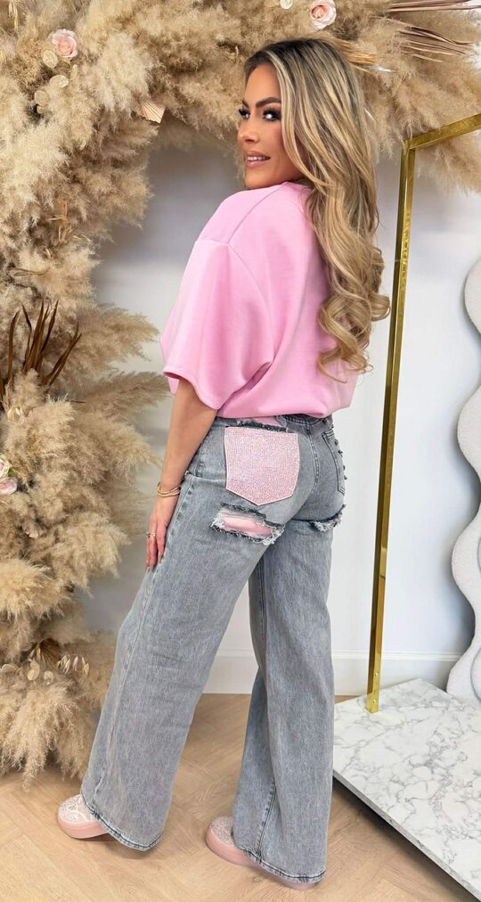 MUSTY CROPPED TOP LIGHTPINK