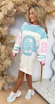 CALIFORNIA LONG SWEAT DRESS MINT