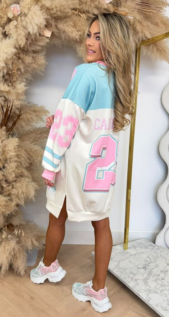 CALIFORNIA LONG SWEAT DRESS MINT