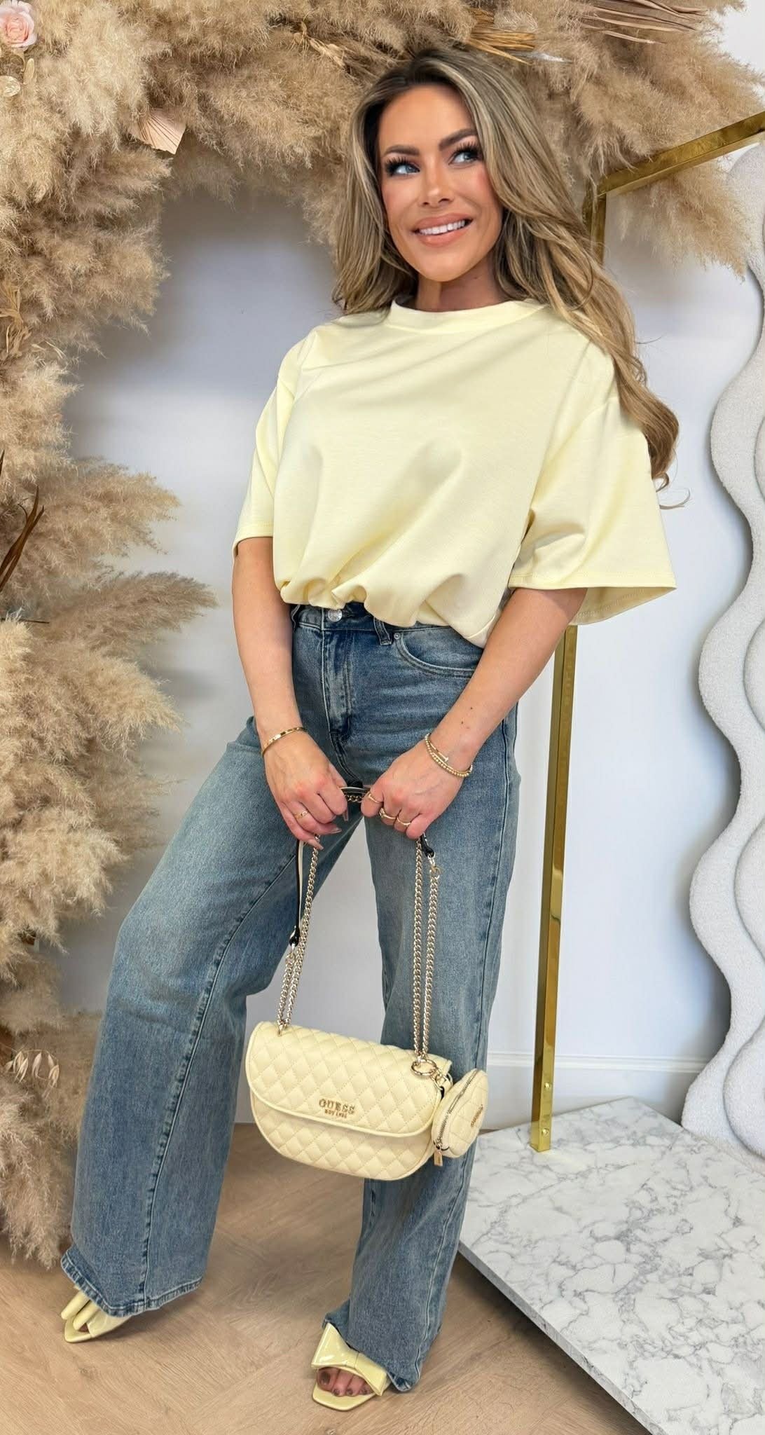 MUSTY CROPPED TOP BUTTERYELLOW