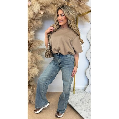 MUSTY CROPPED TOP TAUPE