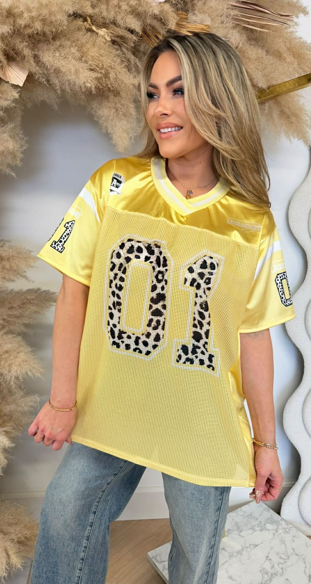 LEGENDARY 01 BASEBALL TEE YELLOW