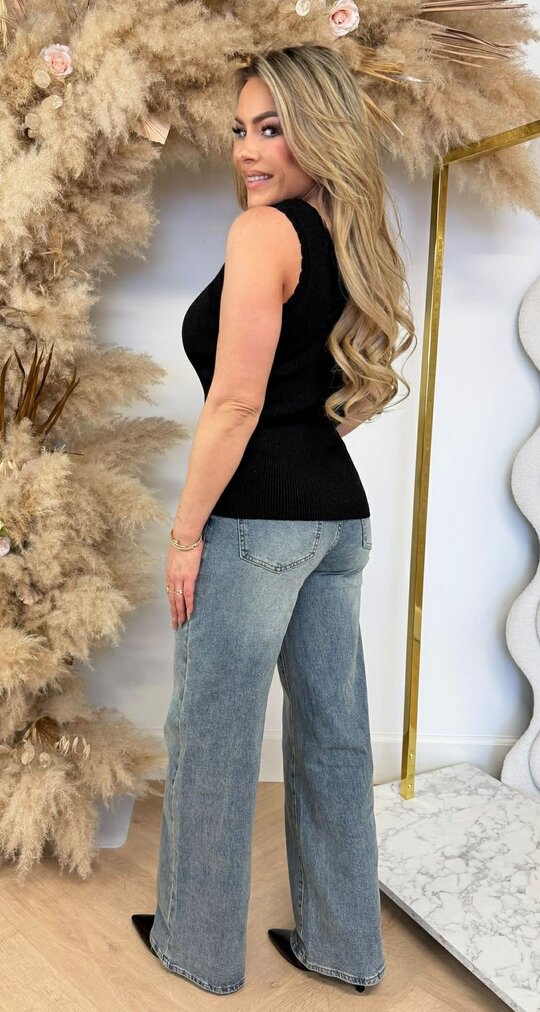 LUREX RIB TOP 6036 BLACK LUREX RIB TOP 6036 BLACK