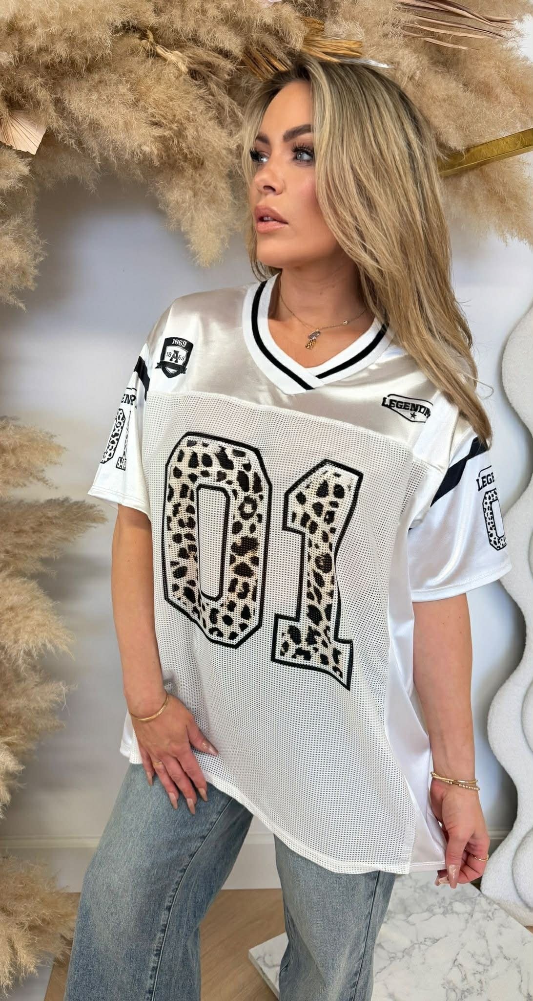 LEGENDARY 01 BASEBALL TEE WHITE