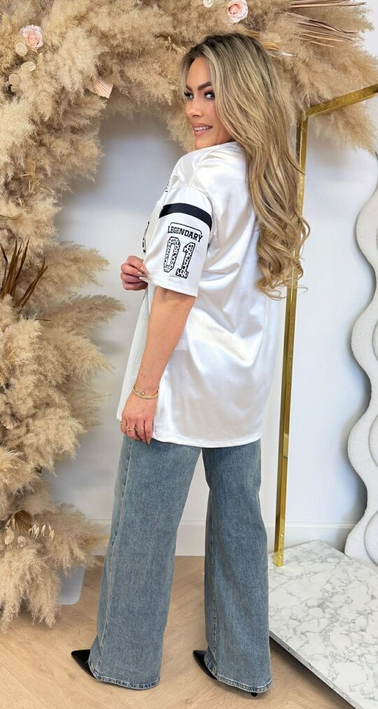 LEGENDARY 01 BASEBALL TEE WHITE