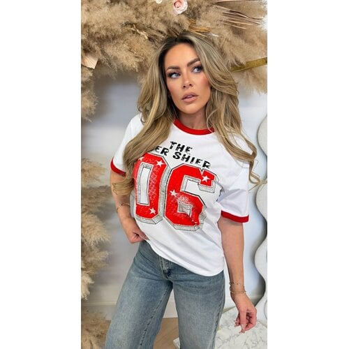 DIAMOND PRINT TEE 05957 WHITE