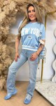 NEW YORK KNIT TEE SH629 BLUE NEW YORK KNIT TEE SH629 BLUE