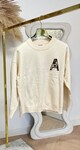 USA LEO/SEQUIN SWEAT 10422 BEIGE