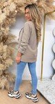 BRIANNA CROPPED MOUW BLAZER TAUPE