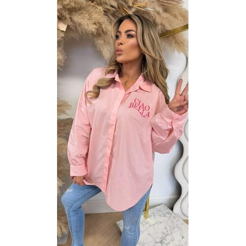 CIAO BELLA OVERSIZED BLOUSE PINK