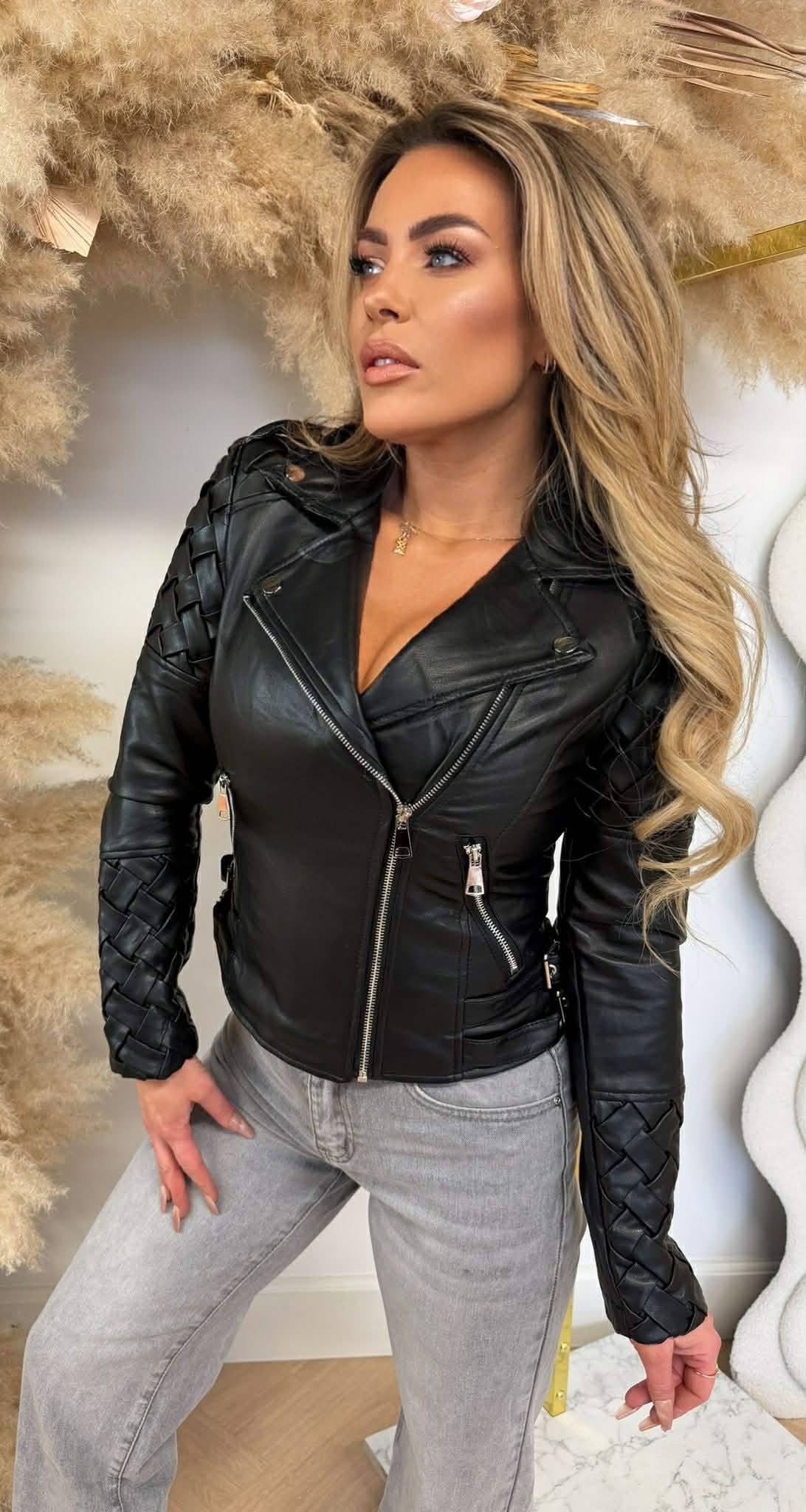 MUSTHAVE LEATHER LOOK JACKET 6601 BLACK MUSTHAVE LEATHER LOOK JACKET 6601 BLACK
