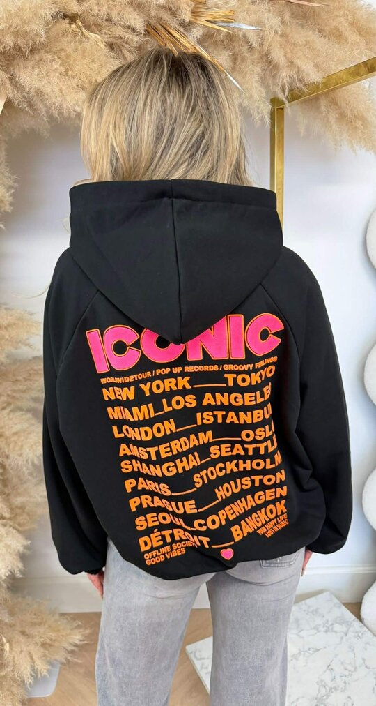 ICONIC HOODIE 20421 BLACK