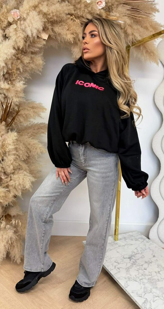 ICONIC HOODIE 20421 BLACK