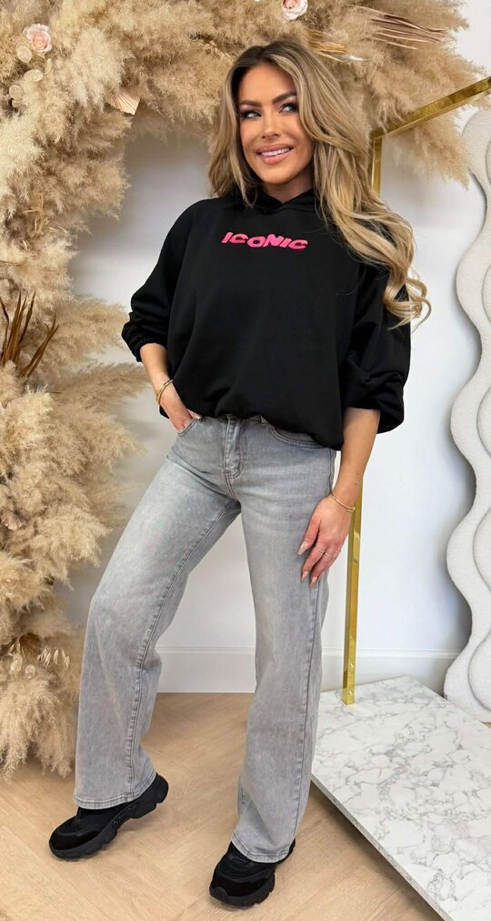 ICONIC HOODIE 20421 BLACK