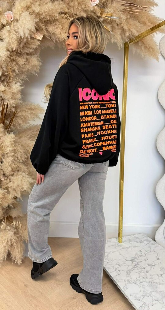 ICONIC HOODIE 20421 BLACK