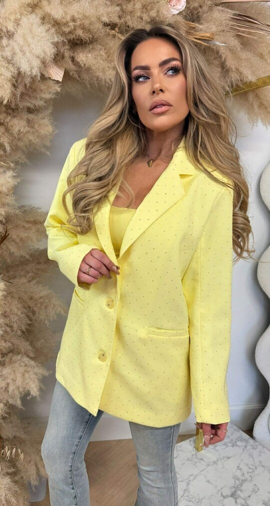 GLITTER BLAZER TC02 YELLOW