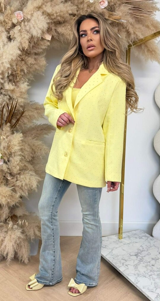 GLITTER BLAZER TC02 YELLOW