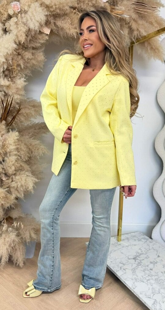 GLITTER BLAZER TC02 YELLOW
