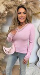 LACE V BASIC TOP 11896 PINK