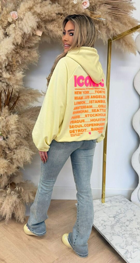 ICONIC HOODIE 20421 BUTTERYELLOW