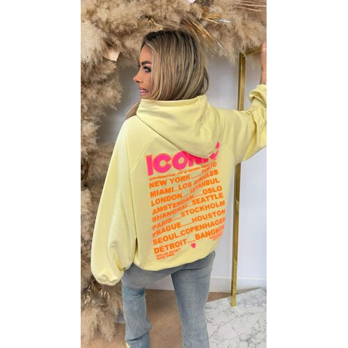 ICONIC HOODIE 20421 BUTTERYELLOW
