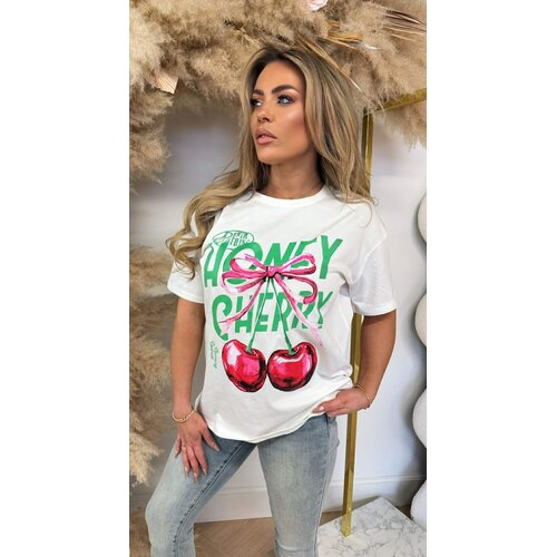HONEY CHERRY TEE 8011523 WHITE HONEY CHERRY TEE 8011523 WHITE