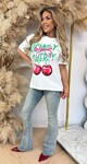HONEY CHERRY TEE 8011523 WHITE