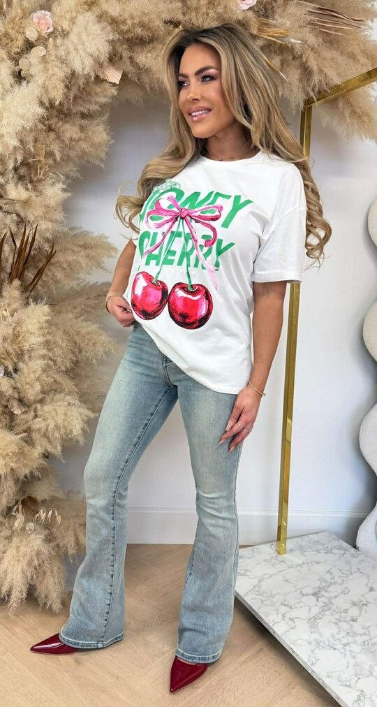 HONEY CHERRY TEE 8011523 WHITE