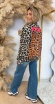 LEOPARD ICONIC SWEATER  BEIGE