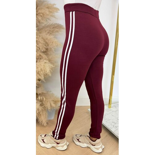 SUPER SOFT STRIPE LEGGING 1152 BORDEAUX