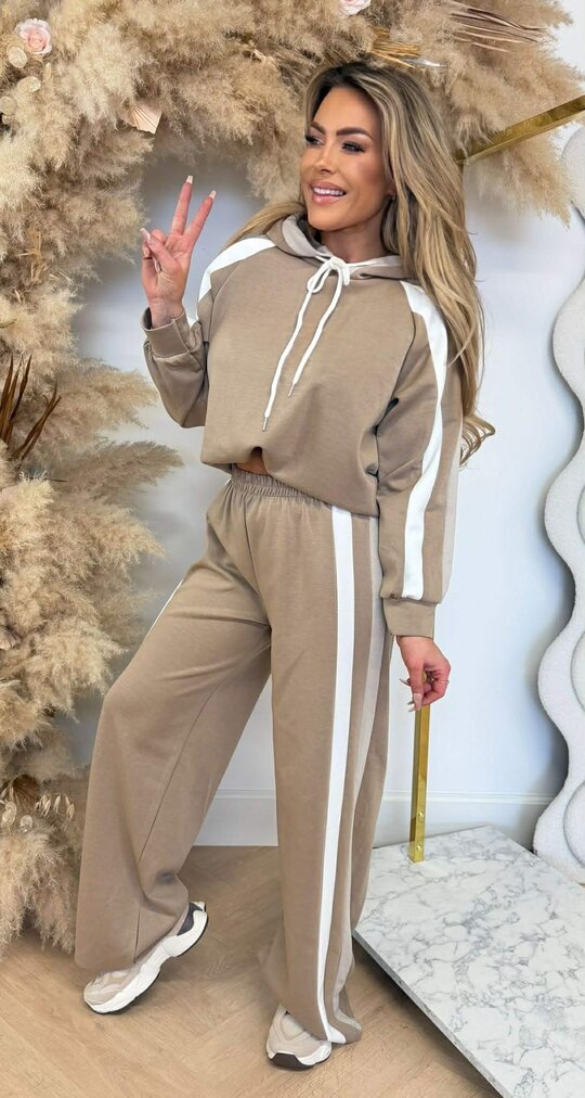 MAXIME STRIPE SET TAUPE