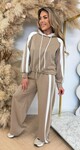 MAXIME STRIPE SET TAUPE
