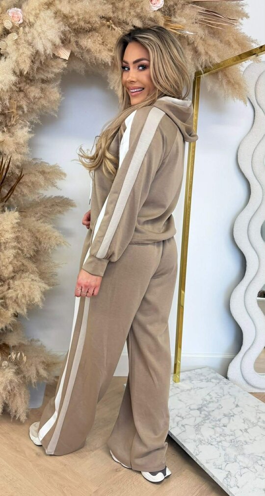 MAXIME STRIPE SET TAUPE