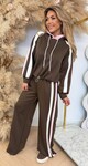 MAXIME STRIPE SET CHOCO