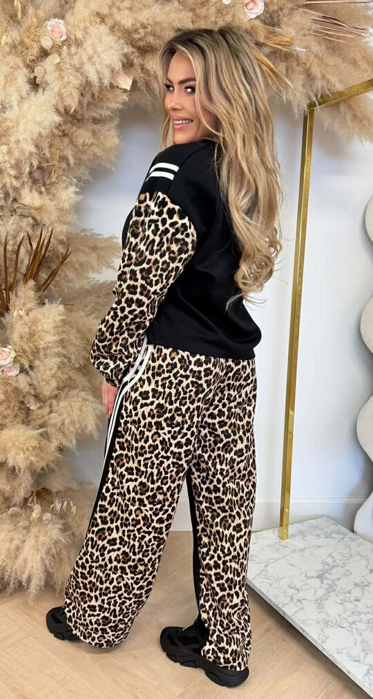 ROMY LEO STRIPE SET BLACK