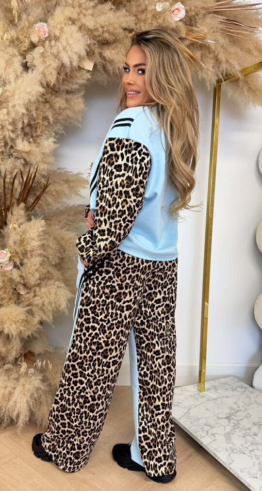 ROMY LEO STRIPE SET BLUE