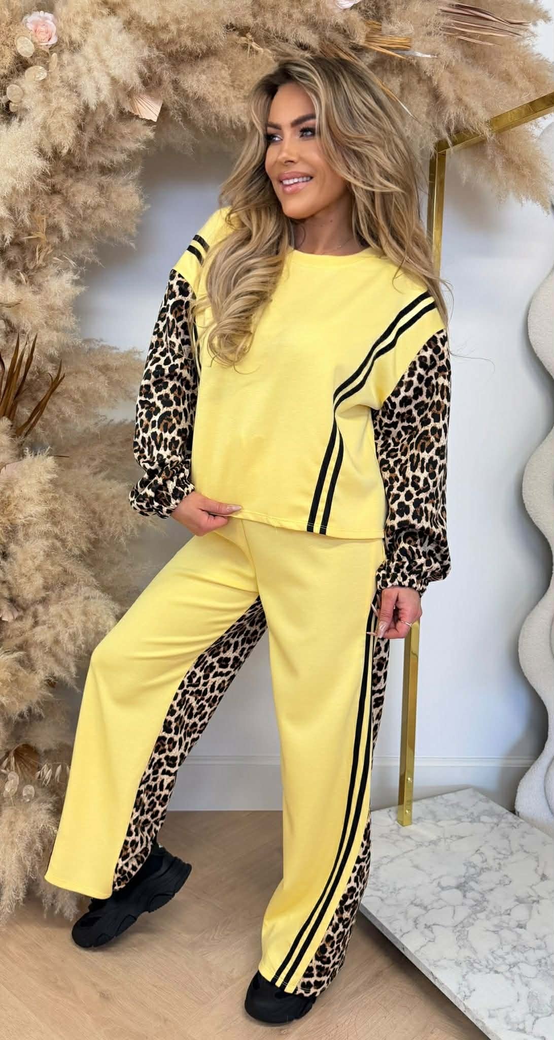 ROMY LEO STRIPE SET YELLOW