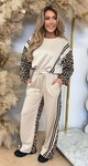 ROMY LEO STRIPE SET BEIGE