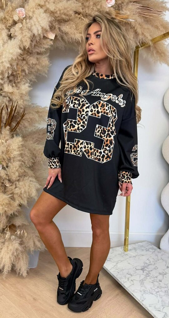 LOS ANGELES 23 LEO SWEATDRESS BLACK