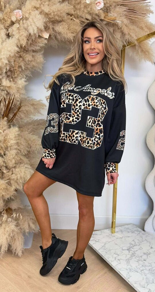 LOS ANGELES 23 LEO SWEATDRESS BLACK