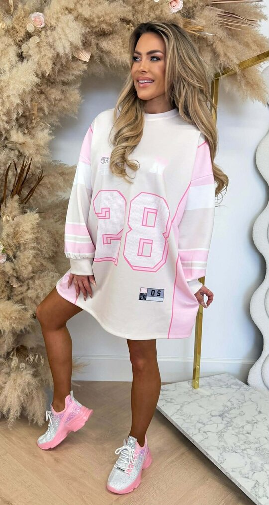 USA 28 OVERSIZED LONG TEE BEIGE USA 28 OVERSIZED LONG TEE BEIGE