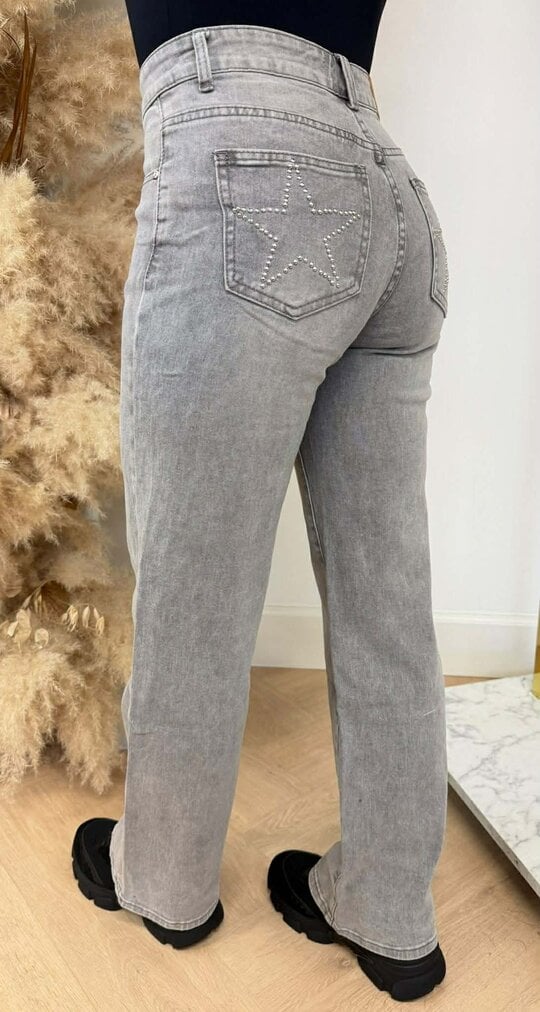 STAR WIDE LEG JEANS M7395 GREY