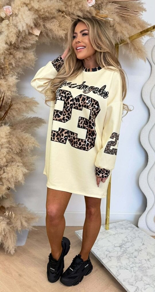 LOS ANGELES 23 LEO SWEATDRESS YELLOW