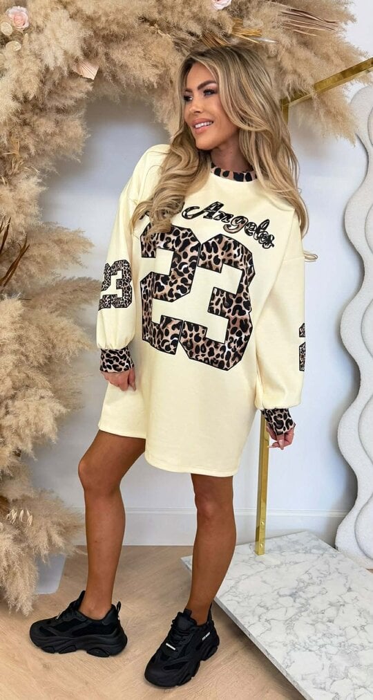 LOS ANGELES 23 LEO SWEATDRESS YELLOW